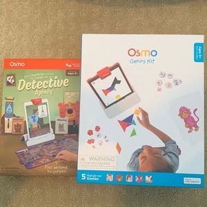 Osmo Genius Kit for Fire Tablets with 5 games plus Detective Agency
